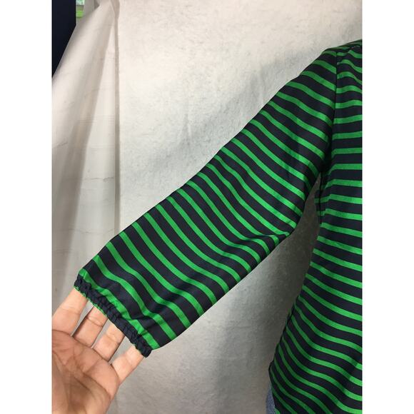 The‎ Limited Blouse Top Womens X-Small Button-Down Blue & Green Stripes - Picture 4 of 11